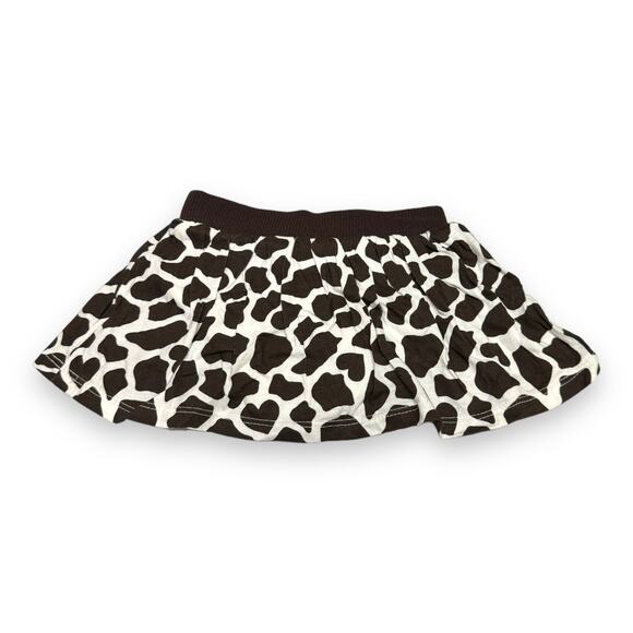 5/$35 jumping beans Girls Skirt 12 Mo Brown White Heart Giraffe Print Knit NEW - Picture 4 of 6